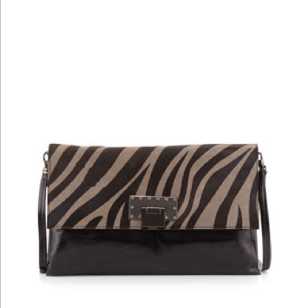 Badgley Mischka Dakota Calf-hair Crossbody Bag